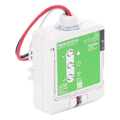 Módulo de Atenuación Inalámbrico / Control 0-10 V / 8 A / 120/277 V / RF 9 m (29.5 ft) a través de muros / Compatible con Controles Pico y Sensores Radio Powr Savr