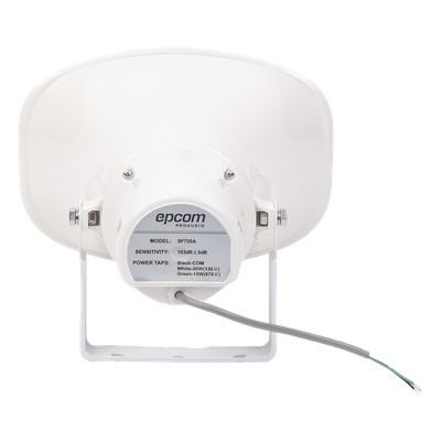 Altavoz para Exterior / Tipo Trompeta / 15-30W / 70/100V / IP66 / ABS / Bracket Metálico