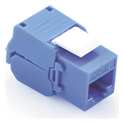 Módulo Jack Keystone / Cat5e / Toolless / Terminación 180° / RJ45 / Sin blindaje / Azul