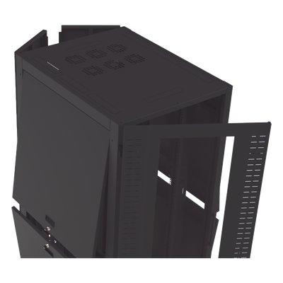 Gabinete Rack 19" / 42UR / 800 x 1000 mm / Acero / Carga 1268 kg / Puerta con Cristal Templado