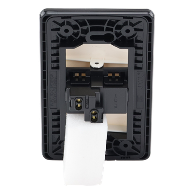 Apagador Sencillo / 10 A / 127 V CA / 60 Hz / Placa de Acero Inoxidable / Negro