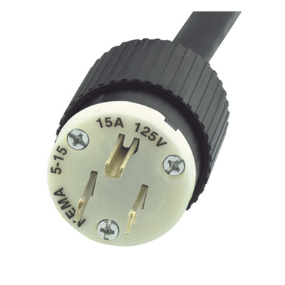 Clavija Industrial / 15 A / 125 V CA / NEMA 5-15P / 2 Polos 3 Hilos / 2.18 x 1.52 x 1.38 in