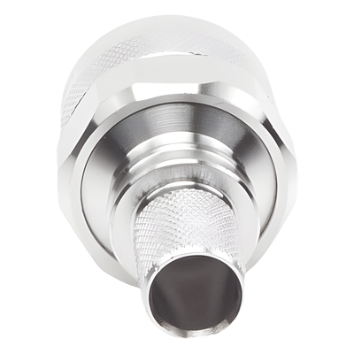 Conector Coaxial N Macho / Ensamble Plegable / Pin Cautivo No Soldable / 50 Ohm / PTFE / Cables RG8-LMR400