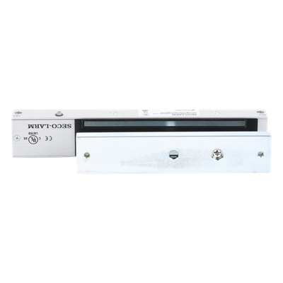 Chapa Magnética Electromagnética / 600 lb (272 kg) / 12/24 VDC Seleccionable / Sensor de Estado de Unión / LED / Uso Interior