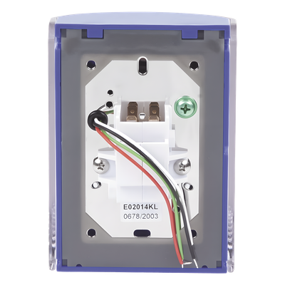 Botón Multipropósito / Superficie / Tapa Policarbonato / Prealarma Integrada / Doble Relé SPDT 10A / LED 12-24V AC/DC / ADA Compatible