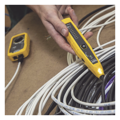 Probador de Mapeo de Cables / Tone & Probe / Cables No Energizados / RJ45 / LED Integrado