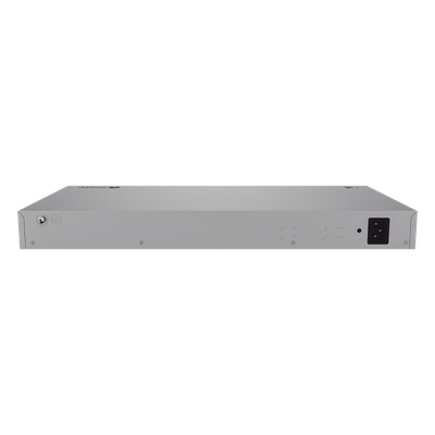 Switch Administrable Capa 2 / 24 Puertos PoE+ Gigabit / 2 SFP 2.5 Gbps + 2 SFP+ 10 Gbps / PoE Perpetuo / 195 W / 98 Gbps / 2.95 x 18.04 x 11.81 in