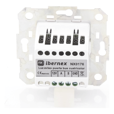 Luz de Indicación Hospitalaria Cuatricolor / 4 Segmentos Luminosos RGB / Alimentación 12 VCC / Bus RS485 / 45x45x30 mm / DIN VDE 0834