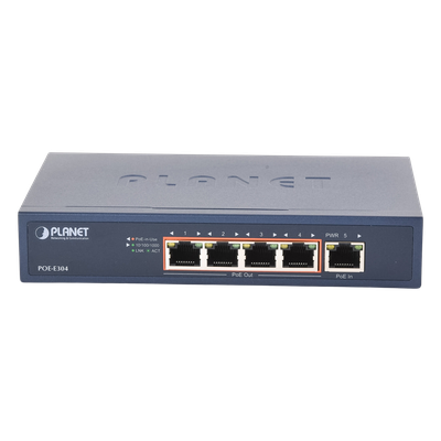 Extensor PoE / 65W Ultra PoE / 4 Puertos Gigabit / 200 m / 656 ft / 10 Gbps Switch
