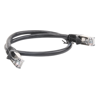 Cable de Parcheo / FTP Cat6 / 0.5 m (1.64 ft) / Blindaje Global / Cobre / Negro