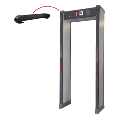 Cubierta superior para arcos detectores de metales / Material resistente a impactos / Dimensiones ajustables / Compatible con arcos estándar