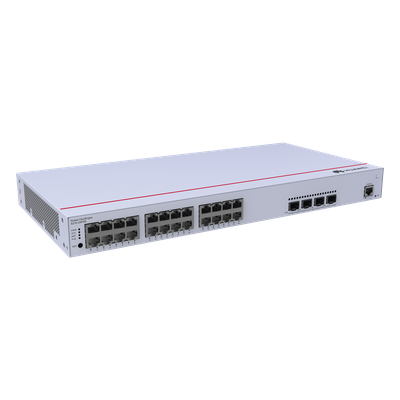 Switch Capa 3 Administrable / 24 Puertos Gigabit PoE / 4 SFP Uplink / 56 Gbps / PoE Perpetuo 400W / iStack
