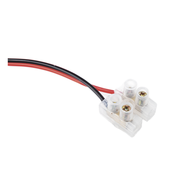 Cable de Alimentación DC / Calibre 18 AWG / Conector DC Macho 5.5x2.1 mm / Bloque Terminal Atornillable / Longitud 28.5 cm