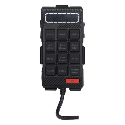Sirena Vehicular / 100W / 115 dB / Controlador Unimando con Micrófono / 7 Tonos Americanos / Compatible Barras X67/X75