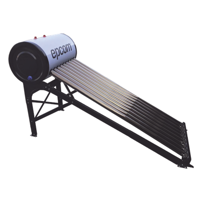 Calentador Solar de Agua / 90 Litros / 9 Tubos de Vacío / Baja Presión / Resistencia Granizo 25 mm (0.98 in) / Termotanque Inoxidable Grado Alimenticio