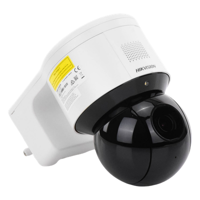 Domo PTZ IP / 4 Megapixel / 4X Zoom Óptico / IR EXIR 50 m (164 ft) / WDR 120 dB / AcuSense / Luz Estroboscópica y Sirena / PoE+ / IP66