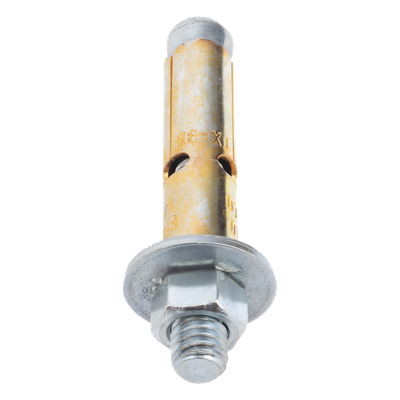 Taquete de Expansión / Cuerda 3/8" (10 mm) / Largo 3" (76 mm) / Carga a Tensión 700 kg / Carga Cortante 490 kg / Broca 1/2" (13 mm)