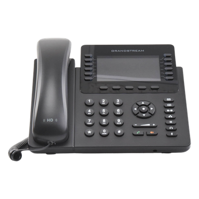 Teléfono IP Empresarial / 12 Líneas / 6 Cuentas SIP / Pantalla LCD Color 4.3 pulgadas / Bluetooth / Dual Gigabit / PoE / 48 Teclas BLF Programables