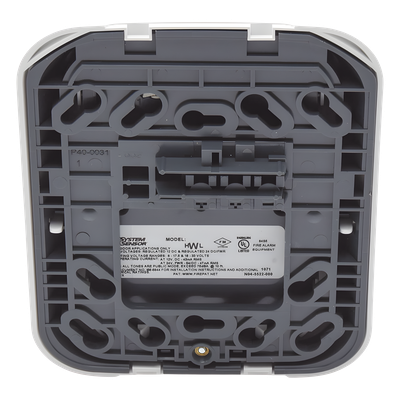 Sirena de Pared para Notificación de Incendio / 12/24 Vcc Automático / 88+ dB(A) / Montaje en Caja Eléctrica / Serie L
