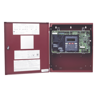 Panel Direccionable de Detección de Incendio / 50 Puntos / 1 Lazo SLC / Comunicador Dual IP/POTS / 3,000 m (10,000 ft) / 2 Circuitos NAC / LCD 80 Caracteres