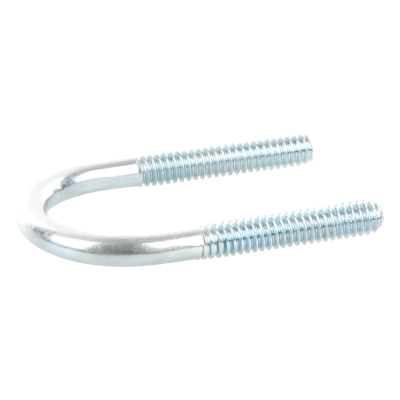 Abrazadera Tipo U / 1/2 Pulgada / Acabado Electro Zinc / Acero Tratado / Sin Tuercas Ni Arandelas