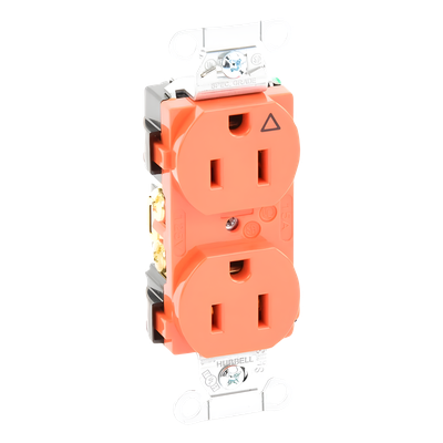 Contacto Dúplex / 15A 125V / 2 Polos 3 Hilos / NEMA 5-15R / Grado Comercial / Nylon / -40°C a 75°C