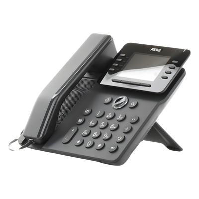 Teléfono IP Empresarial / 12 Líneas SIP / Pantalla Color 3.5" / Wi-Fi Dual Band / Bluetooth 5.0 / PoE Gigabit / Conferencia 6 Vías