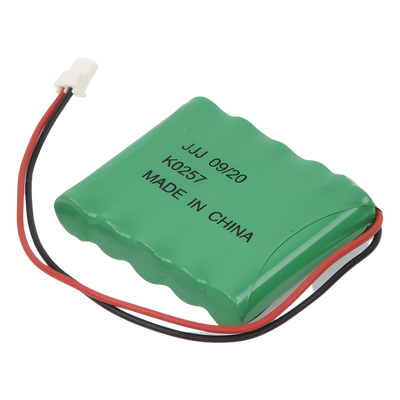 Batería de Respaldo NiMH / 6V / 700 mAh / Conector 2 Pines / Hasta 6 Horas de Autonomía