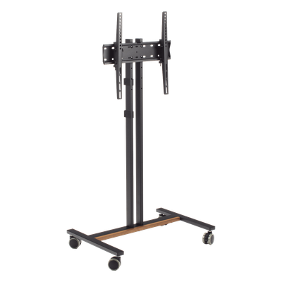 Soporte Móvil para TV / Hasta 55 Pulgadas / Carga 35 kg (77 lbs) / VESA 200x200 a 600x400 / Ruedas con Frenos / Altura Ajustable 4 Posiciones
