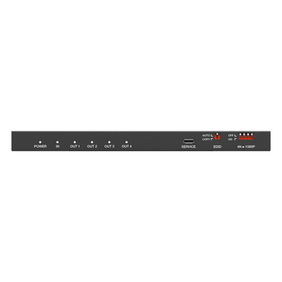 Splitter HDMI / 1x4 Salidas Simultáneas / 4K@60Hz 4:4:4 / HDMI 2.0b / Extractor de Audio Óptico y Analógico / Down Scaler 4K a 1080p / HDCP 2.2 / 18 Gbps