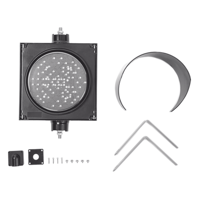 Semáforo LED / Diámetro 20 cm / 81 LEDs / IP65 / 110 VCA / 6 W / Intensidad 500 cd Rojo / 400-600 cd Verde