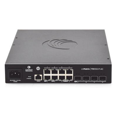 Switch PoE Capa 2/3 / 8 Puertos Gigabit PoE / 4 SFP+ 10 Gbps / Rendimiento 96 Gbps / PoE Budget 200W / Zero-Touch Provisioning