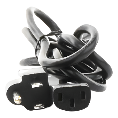 Cable de Alimentación Eléctrica / 110-240 VCA / 1.5 m (4.92 ft) / IEC 320C13 / NEMA 5-15P / Trifásico con Tierra