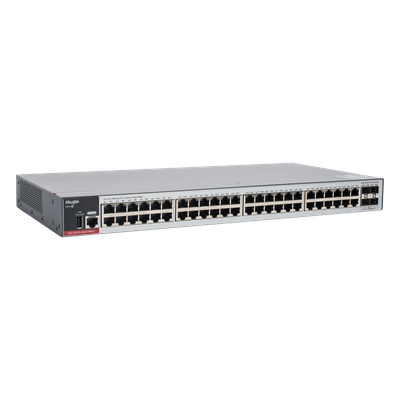 Switch Administrable L2+ / 48 Puertos Gigabit / 4 Uplink SFP 2.5G / 116 Gbps / 1U Rack