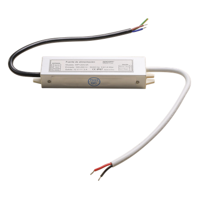 Fuente de Alimentación / 12 VCC / 3 A / IP67 / 100-240 VCA / -30°C a 50°C / 5.0 x 0.8 x 1.2 in