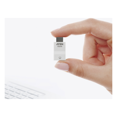 Adaptador de HDMI a VGA / 1920x1200 / Plug-and-Play / Sin Alimentación Externa