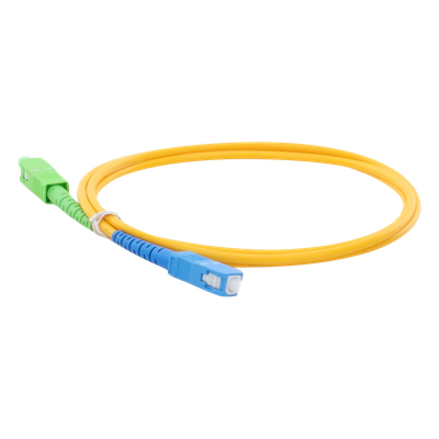 Jumper de Fibra Óptica / Monomodo OS2 G.652D / SC/APC-SC/UPC / Simplex / 1 m (3.28 ft) / Forro PVC 2 mm