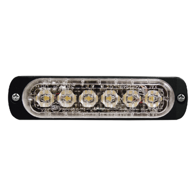 Luz Auxiliar LED / 6 LED / Rojo / Perfil Ultra Bajo 9 mm (0.35 in) / SAE J595 Clase 1 / ECE R65 / IPX7