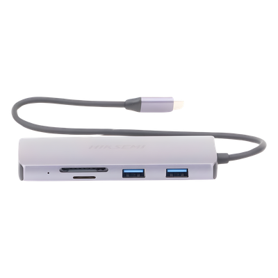 Hub USB-C 8 en 1 / HDMI 4K@30Hz / 3x USB 3.0 5 Gbps / Lector SD + Micro SD / PD 100W / Aluminio 112 mm (4.4 in)