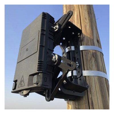 Bracket de Montaje / Bastidor en X / 4 Puntos de Fijación / Compatible 90% Cajas de Empalme / Plástico UV / 2 Piezas