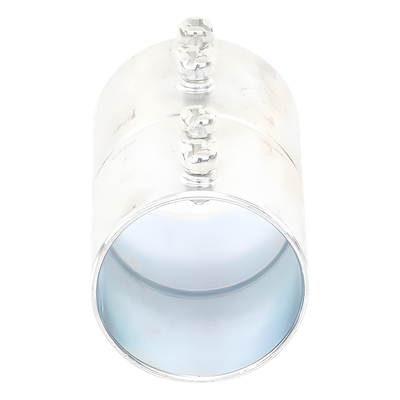 Cople Roscado Con Tornillo / 1 1/2" (41 mm) / Acero Galvanizado / Espesor Pared 1.65 mm / NPT / Uso Interior Seco