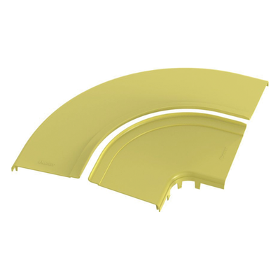 Tapa para Ángulo Recto Horizontal 90° / Sistema 12x4 / Longitud 456.9 mm / Apertura 3/4" (19 mm) / ABS 94V-0 / Amarillo