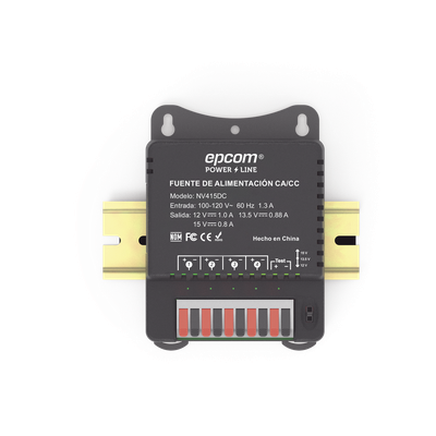Fuente de Poder / 4 Canales / Salida Ajustable 12/13.5/15 Vcc / 4 A / Protección OVP-OCP-OTP-SCP / Montaje en Pared