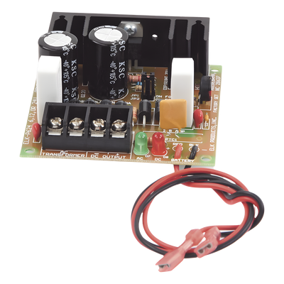 Fuente de Poder / Salida Ajustable 6/12/24 Vcc / Cargador Baterías 1.2-10 Ah / Protección Sobrecarga Autoreseteable / Indicadores LED CA/CD / Diseño Modular