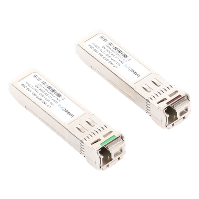 Transceptor Óptico Industrial SFP+ / 10 Gbps / Bidireccional Monomodo / 20 km (12.4 mi) / LC/UPC Simplex / DDM / Rango -40 a 85 °C