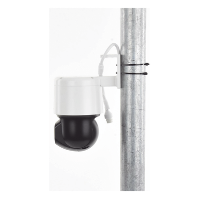 Cámara Domo PT IP / 4 Megapixel / Lente F1.0 / Luz Blanca 30 m (98.4 ft) / Audio Bidireccional / PoE / IP66