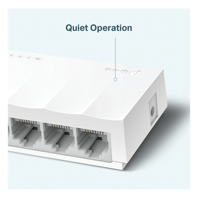 Switch no administrado / 5 puertos 10/100Mbps / Fanless / Green Ethernet / 83.6 x 45.7 x 22.8 mm