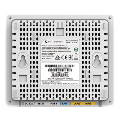 Punto de Acceso Wi-Fi / Wave 2 / 1.27 Gbps / MU-MIMO 2x2:2 Dual-Band / 3 Puertos Gigabit / Cobertura 100 m (328.1 ft) / 100+ Dispositivos