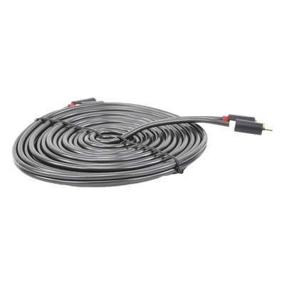 Cable de Audio 2 RCA Macho a 2 RCA Macho / 5 Metros (16.40 Pies) / Cobre Libre de Oxígeno / Conectores Chapados en Oro / Doble Blindaje EMI/RFI