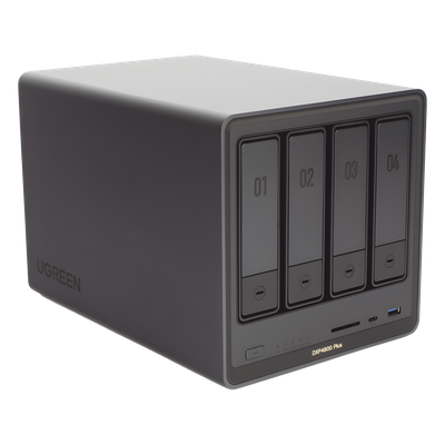 NAS 4 Bahías / Intel Pentium Gold 8505 5 Núcleos / 10GbE + 2.5GbE / DDR5 8GB Expandible a 64GB / PCIe 4.0 M.2 NVMe / USB 3.2 Gen 2 / HDMI 4K